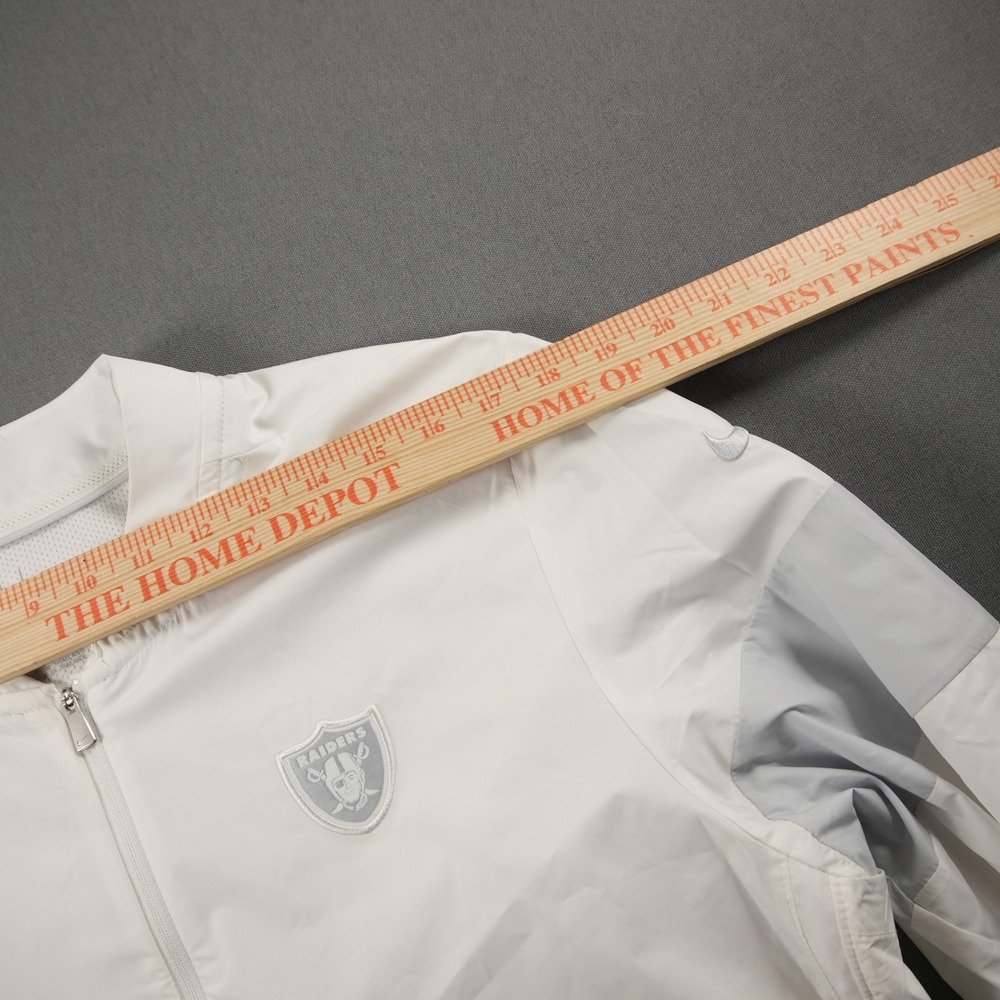 Raiders Nike OnField Windbreaker Mens S Las Vegas NFL 100 1/4 Zip Jacket - Picture 7 of 16